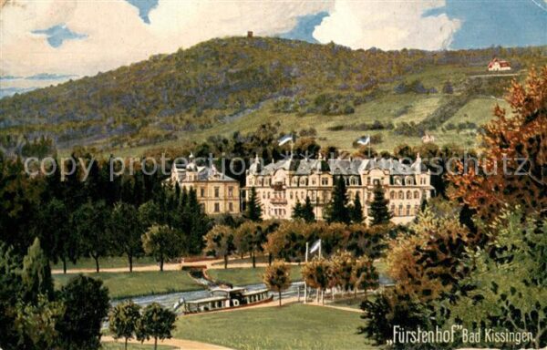 Bad Kissingen Hotel Fuerstenhof Wiedemanns Kuenstlerkarte