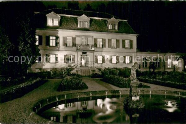 Bad Brueckenau Hotel Fuerstenhof bei Abendbeleuchtung