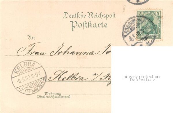 Rosswein Panorama Ort an der Freiberger Mulde Deutsche Reichspost – Bild 2