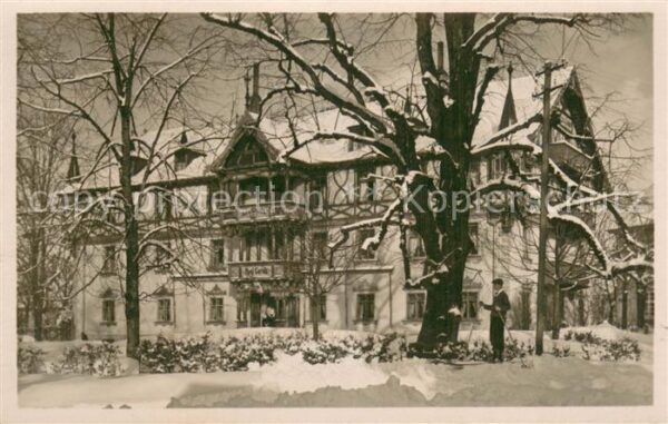 St Maergen Hotel Kurhaus Goldene Krone Hoehenluftkurort Winter  im Schwarzwald