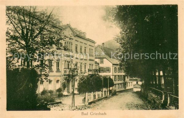 Bad Griesbach Schwarzwald  Motiv Innenstadt