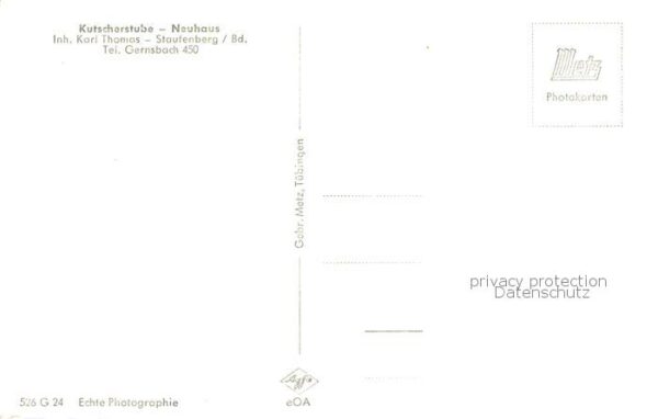 Staufenberg Gernsbach Kutscherstube Neuhaus im Schwarzwald – Bild 2