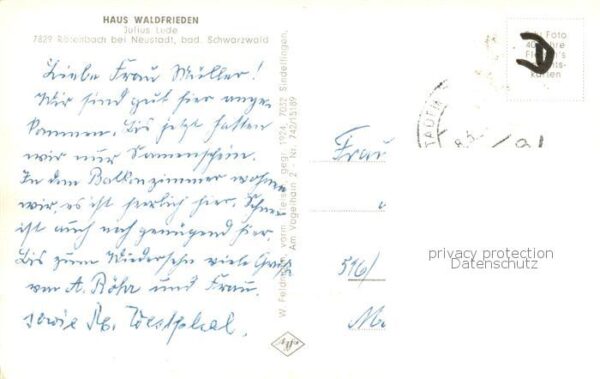 Roetenbach Baden Gaestehaus Pension Haus Waldfrieden im Schwarzwald – Bild 2