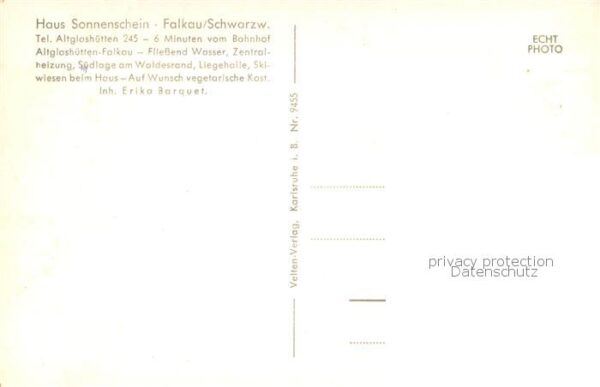 Falkau Gaestehaus Pension Haus Sonnenschein Feldberggebiet Schwarzwald – Bild 2
