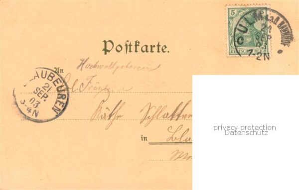 Ulm  Donau Ulmer Muenster Litho – Bild 2
