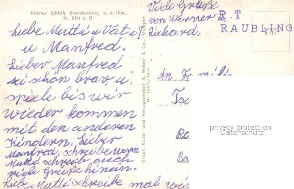 Regglisweiler Kloster Schloss Brandenburg – Bild 2