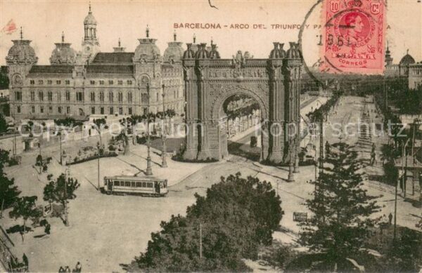 Barcelona Cataluna Arco del Triunfo Palacio