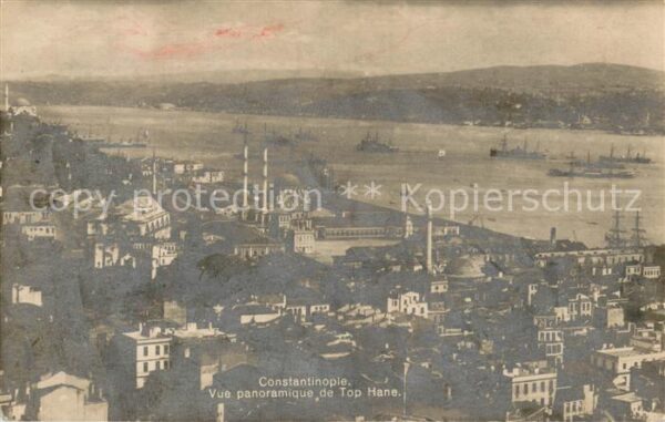 Constantinople Vue panoramique de Top Hane