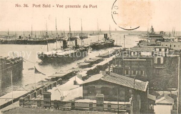 Port-Said Egypt Vue Generale du port
