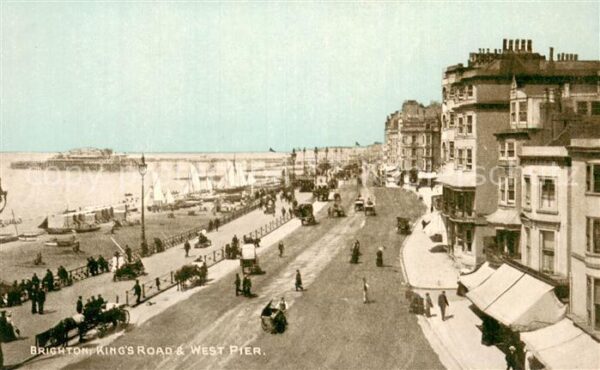 Brighton  East Sussex UK Kinds Road and West Pier