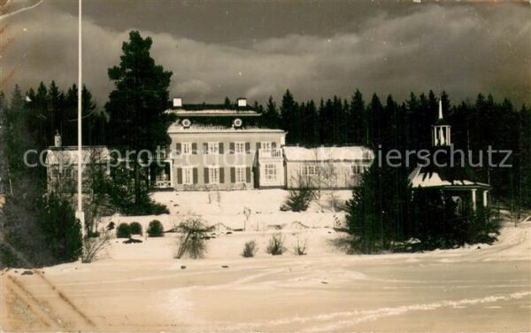 Hudiksvall Sweden Hotel Pavillon im Winter