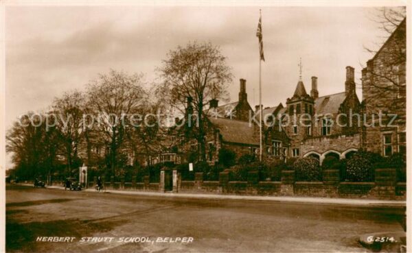 Belper Amber Valley UK Herbert Strutt School Valentines Post Card