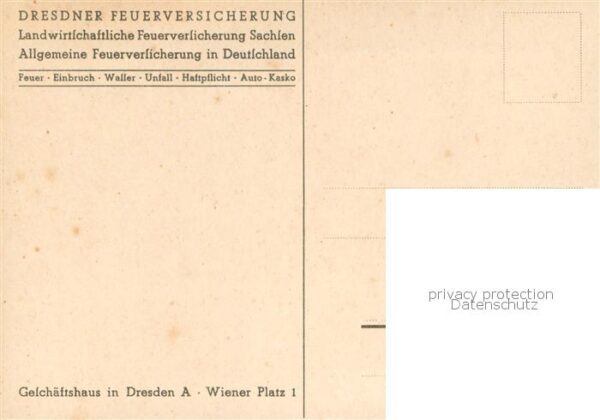 Dresden Elbe Geschaeftshaus Wiener Platz Dresdner Feuerversicherung – Bild 2