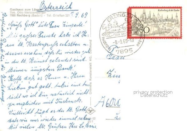 Rechberg Baden Klettgau Ansicht vom Waldrand aus – Bild 2
