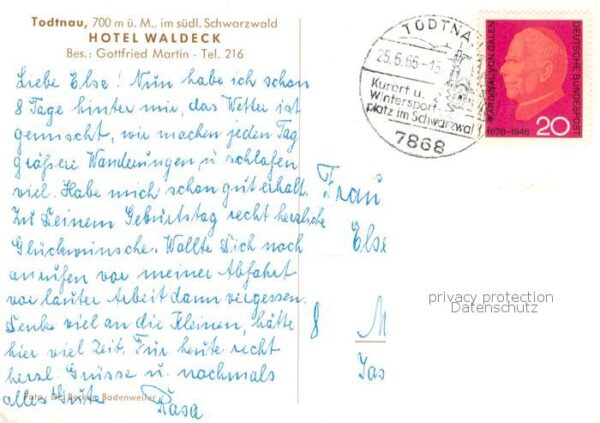 Todtnau Hotel Waldeck – Bild 2