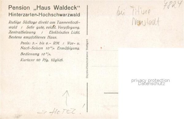 Hinterzarten Pension Haus Waldeck Aussenansicht – Bild 2