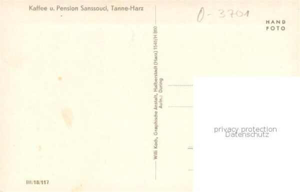 Tanne Harz Kaffee u. Pension Sanssouci Aussenansicht – Bild 2