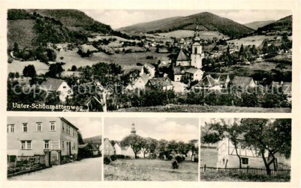 Waldmichelbach Unter-Schoenmattenweg u. Gasthaus zur goldenen Krone
