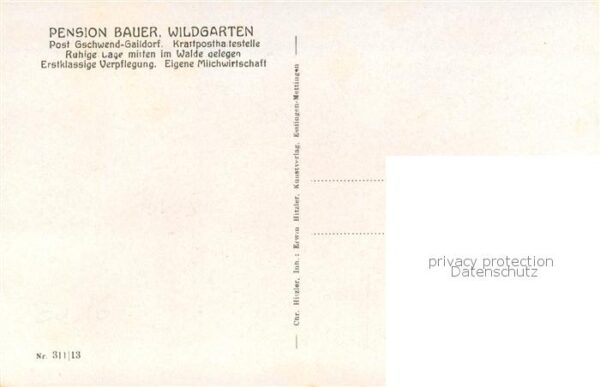 Gschwend Gaildorf Pension Bauer. Wildgarten m. Hagturm u. Bergsee – Bild 2