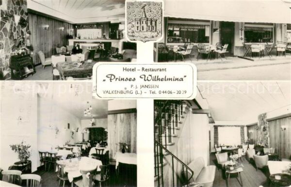 Valkenburg Zeeland NL Hotel-Restaurant Prinses Wilhelmina Innenansichten