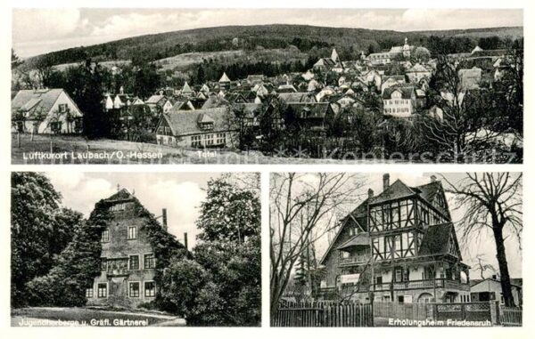 Laubach Hessen Jugendherberge u. Graefl. Gaertnerei - Erholungsheim Friedensruh
