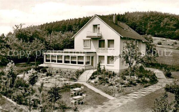 Hoersum Pension-Gaestehaus M. Fluegge Aussenansicht m. Terrasse