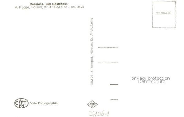 Hoersum Pensions- u. Gaestehaus M. Fluegge Aussenansicht m. Terrasse – Bild 2