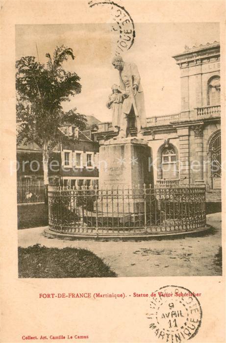 Fort-De-France Martinique Statue de Victoir Schoelcher