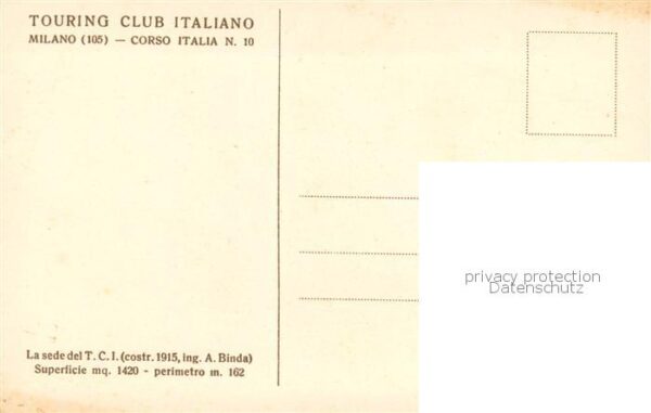 Milano Mailand IT Touring Club Italiano – Bild 2