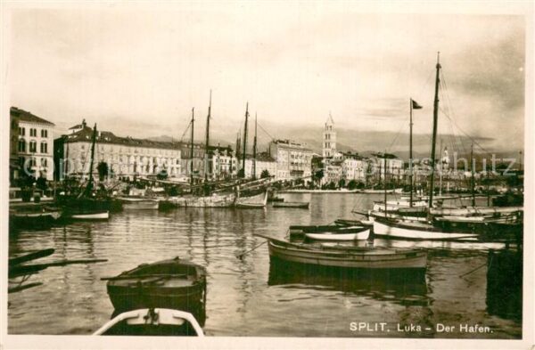 Split Spalato Der Hafen