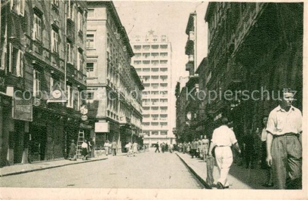 Rijeka Fiume Strassenansicht