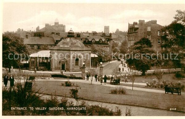 Harrogate  UK Entrance to Valley Gardens