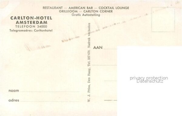 Amsterdam  NL Carlton Hotel Aussenansicht – Bild 2