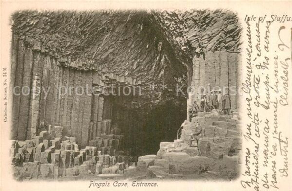 Isle of Staffa Hebrides Scotland UK Fingats Cave Entrance