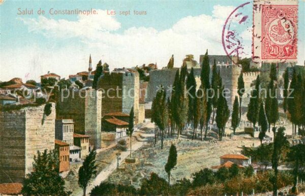 Constantinopel Istanbul Les Sept tours