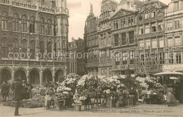 Bruxelles Bruessel Grand Place - Marche aus Fleurs
