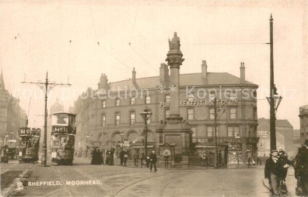 Sheffield  UK Moorhead m. Strassenbahn