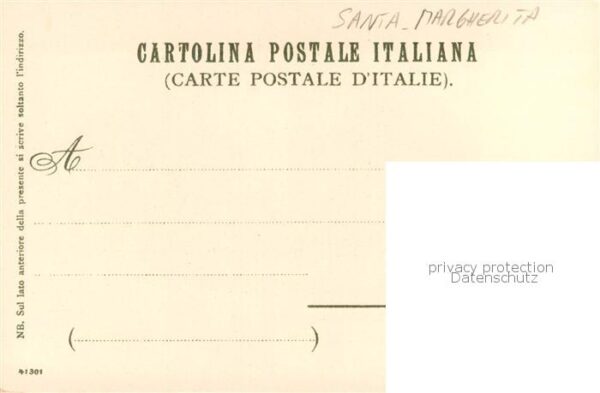 Santa Margherita Ligure IT Kirche - Boote Kuenstlerkarte Wielundt – Bild 2