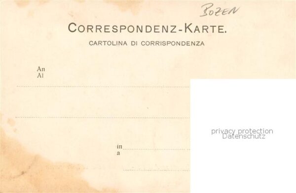 Bozen Suedtirol Blick v. d. Erzherzog Heinrich-Promenda a. d. Rosengarten – Bild 2