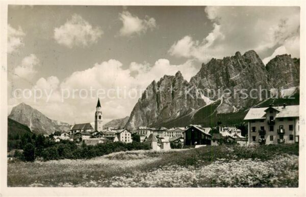 Cortina d Ampezzo Gesamtansicht m. Pomagagnon
