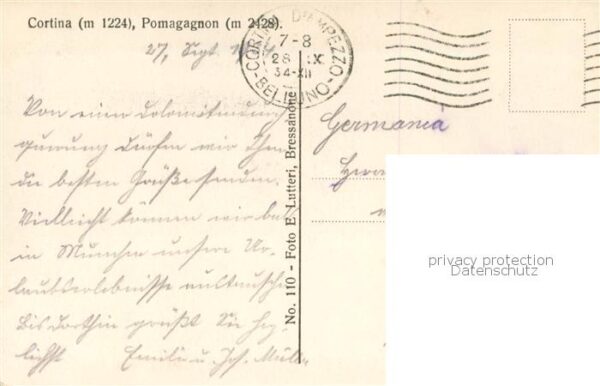 Cortina d Ampezzo Gesamtansicht m. Pomagagnon – Bild 2