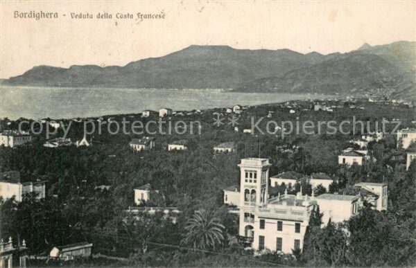 Bordighera IT Veduta della Costa Francese