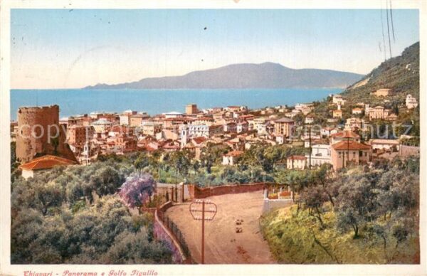 Chiavari IT Panorama e Golfo Tigullio