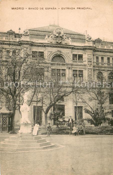 Madrid Spain BAnco de Espana - Entrada principal