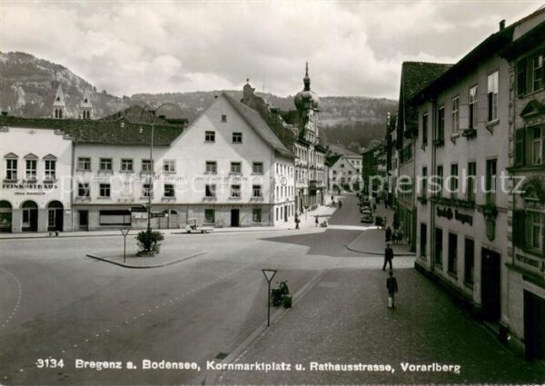 Bregenz Bodensee Kronmarktplatz u. Rathausstrasse