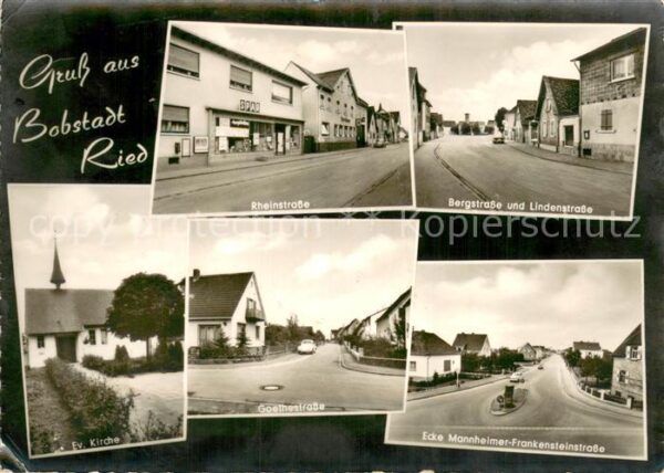 Bobstadt Buerstadt Rheinstrasse - Bergstrasse- Ev. Kirche