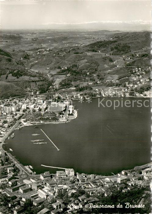 Como Lago di Como Fliegeraufnahme Panorama da Brunate
