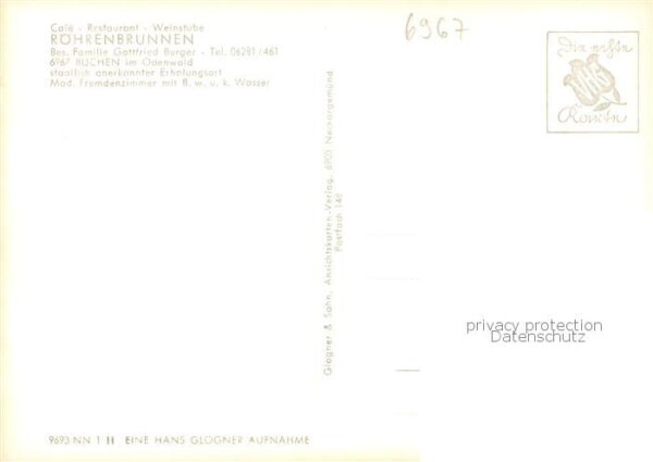 Buchen Odenwald Restaurant-Cafe Roehrenbrunnen Innen- u. Aussenansichten – Bild 2