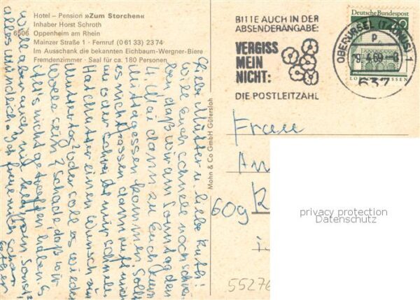 Oppenheim Hotel-Pension Zum Storchen Innen- u. Aussenansicht – Bild 2