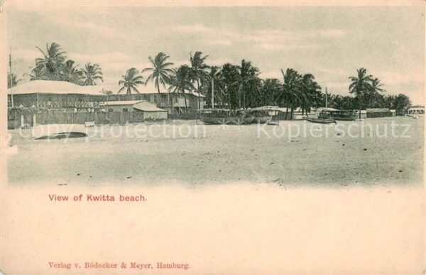 Kwitta Beach Ghana Strand-Ansicht